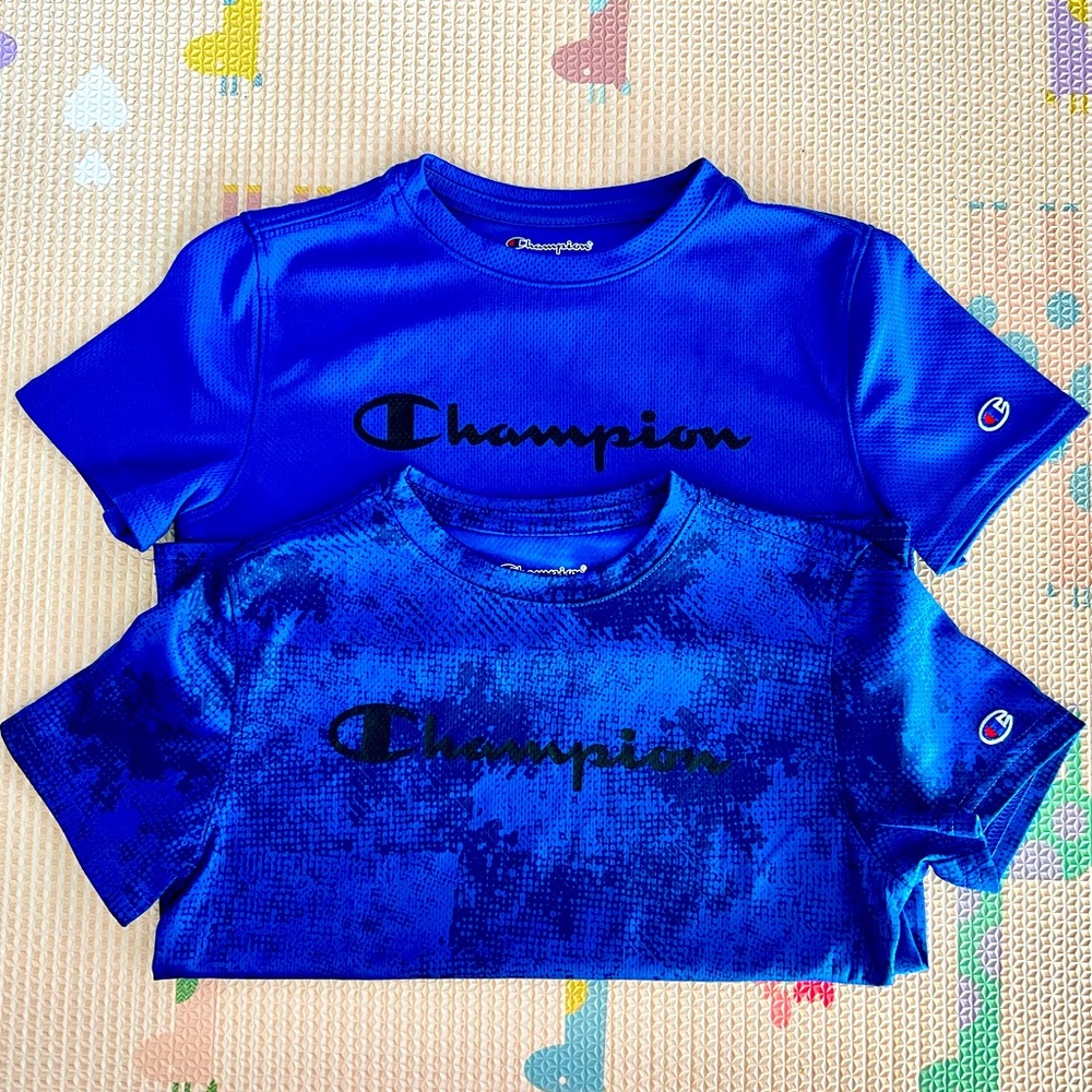 Champion Boys Moisture Wicking Shirt, Bundle of 2, Gently Used, Size XS(5/6)